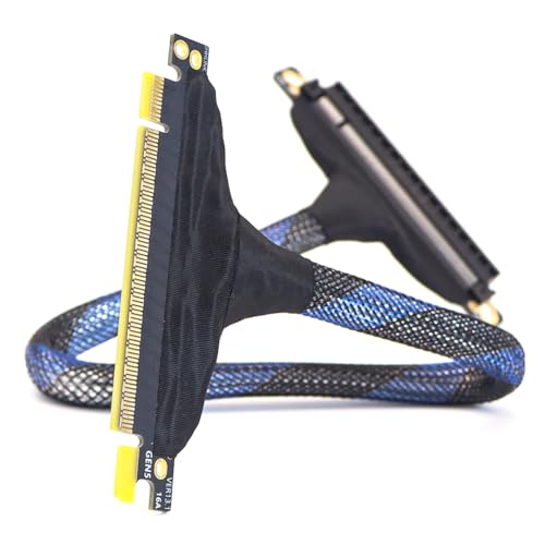 Laikoutd PCIE5.0 X16 Verlängerungskabel Für GPUs Und Speichergeräte Mit Braide Draht Metall Schirhe Steckverbinder GPU Verlängerungskabel Laikoutd PCIE5.0 X16 Verlängerungskabel Für GPUs Und Speichergeräte Mit Braide Draht Metall Schirhe Steckverbinder GPU Verlängerungskabel von Laikoutd