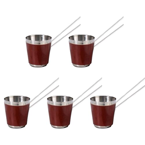 Laikoutd Packung Mit 5 Stahl Schnaps Glas Set Tragbare Kettenglieder Mit Einer Kapazität Von 30 Kapazität Für Togethers Outdoor Schnapsglas Laikoutd Packung Mit 5 Stahl Schnaps Glas Set Tragbare Kettenglieder Mit Einer Kapazität Von 30 Kapazität Für Togethers Outdoor Schnapsglas von Laikoutd