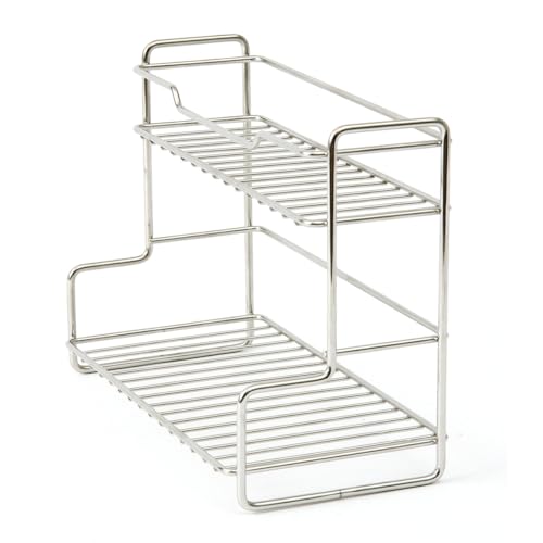 Laikoutd Platzsparendes Design, effizientes Edelstahl-Aufbewahrungsregal für Schlafzimmer und Küche, modernes Design von Laikoutd