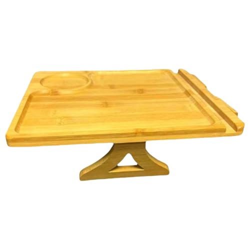 Laikoutd Stabil Faltbare Holzsofa Tablett Faltbare Passen Alle Armlehnen Wohnzimmer Schlafzimmer Bürovorräte Holz Wohnzimmer Tablett von Laikoutd