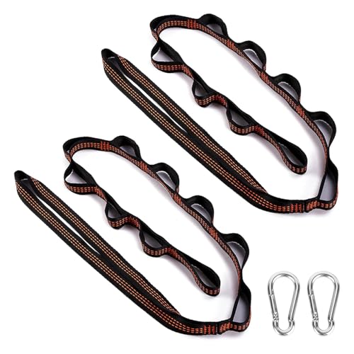 Laikoutd Upgrades Verstärkte Polyester Hängematten Set 2 M Einstellbare Gurte 300 Kg Kapazität Für Den Hinterhof Beach Aktivität Verstellbares Hängemchen Hanging Gurte Freien Freien von Laikoutd