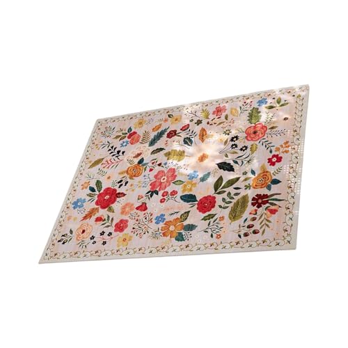 Laikoutd Waschmaschine Teppich Mit Blumigem Designboden Weich Und Haltbarkeit Luxuriöser Gefühlsbereich Für Barfuß Waschbarer Badezimmer von Laikoutd