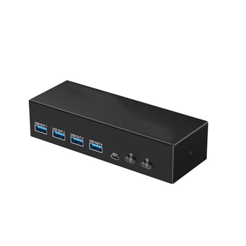 Laikoutd Zwei Computer KVM Switches Mit Zwei Bildschirmunterstützung Und 8K Ausgabe Für Professionelle Videobearbeitung Und Gaming Laikoutd Zwei Computer KVM Switches Mit Zwei Bildschirmunterstützung Und 8K Ausgabe Für Professionelle Videobearbeitung Und Gaming von Laikoutd