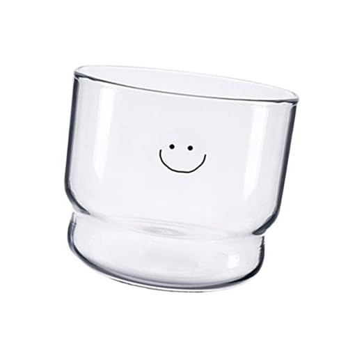 Mikrowelle Sichere Glasbecher Mit Hitzebeständigen Borosilikatmaterialien Und Schönen Lächelnden Designs Für Den Täglichen Gebrauch Hitzebeständige Glasbecher von Laikoutd