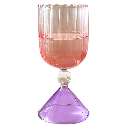 Moderne Getränkebecher Glasbecher Kreativer Weinbecher Farbenfrohe Cocktailbecher Einzigartige Blumenbecher Geeignet Für Partys Versammlungen Einzigartige Blumenbecher von Laikoutd
