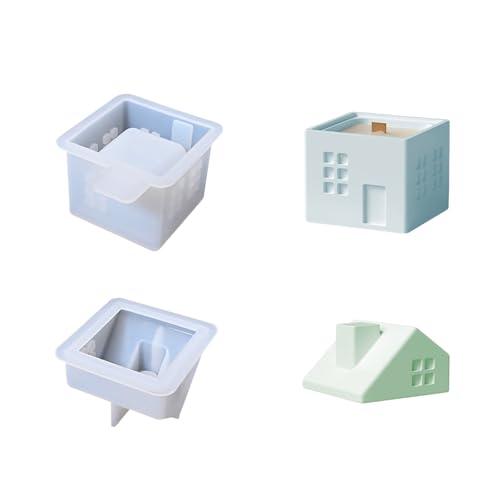 Multi Zweck Silikonform Für Handwerk Kerzenharz Kreationen Europäische Landschaftsdesign Schmuckwerkzeug Europäische Hüttenstil Schimmelpilze von Laikoutd