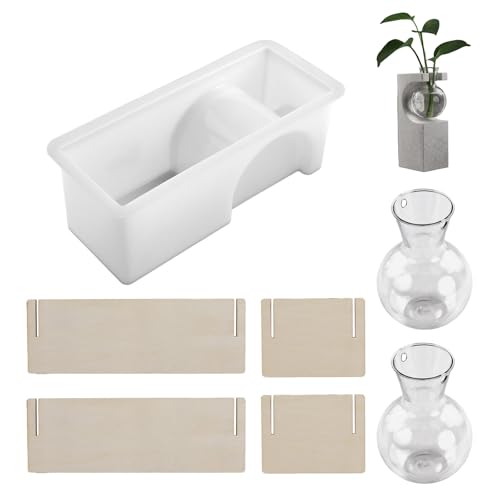 Nicht Kleber Wiederverwendbare Silikonform Für Harzhydroponic Pflanzer Lagerregal Display Handwerk Dekorative Design Silikonform Für Harzhandwerk von Laikoutd