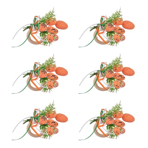 Packung Von 6 Holzserviettenhaltern Mit Thema Einzigartige Eggs Designs Robuster Esstisch Handgefertigte von Laikoutd