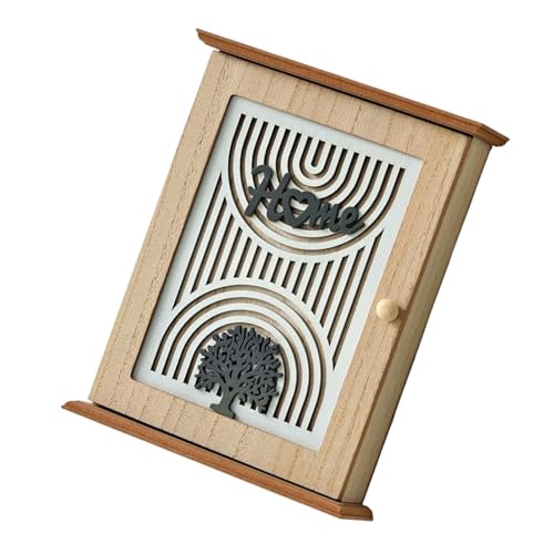 Platzsparende Schlüsselorganisatoren Wandmontage Holz Retro Designs Haken Für Die Eingangsschaltkasten Wandhalterung von Laikoutd