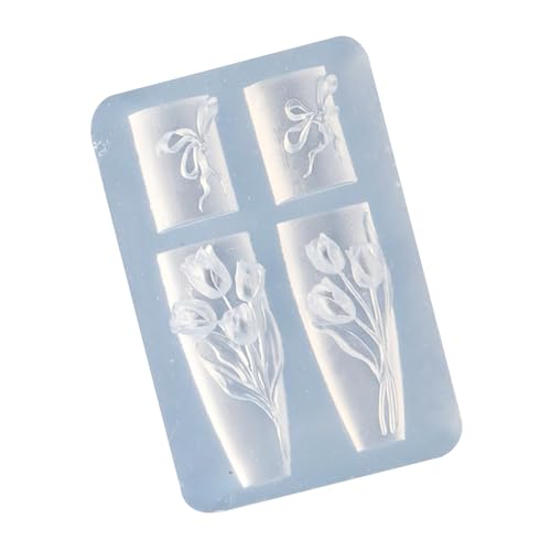 Premium Florale Silikonform Für Geprägte Designs & Basteldekorationen Wiederverwendbarer Nagelkunstform von Laikoutd
