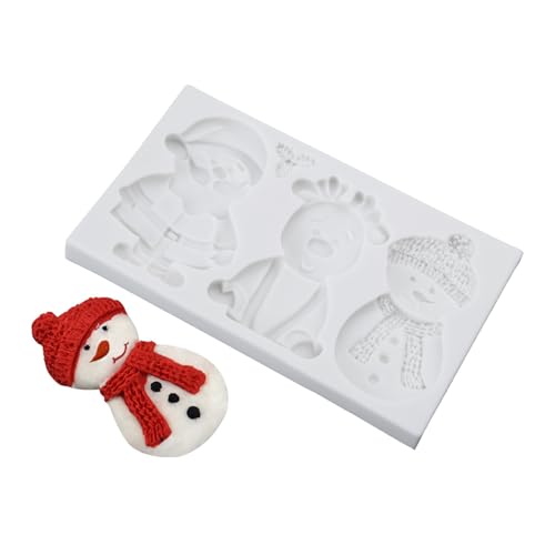 Weihnachten Weihnachtsmann Silikonform Rentierform Dessert Formen Schneemann Kuchen Backform Fondant Gussformen Für Partys Weihnachten Themen Kuchenform Schimmel von Laikoutd