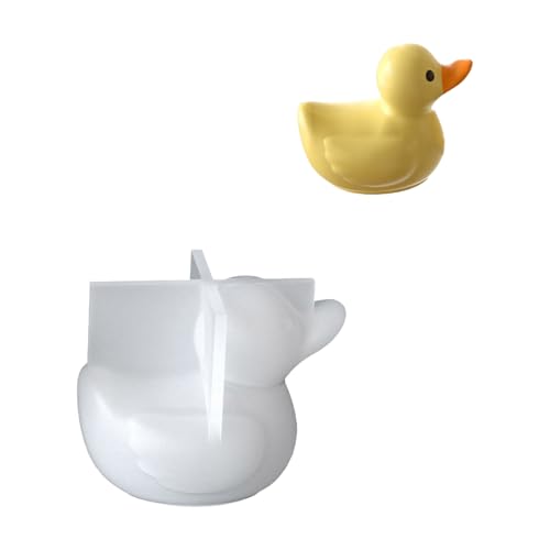 Wiederverwendbare Robuste Silikonform Für Erstellen Von Einzigartigen Enten Die Kerzenhalter Tragbar Für Urlaubsdekoration Entenkerzenform von Laikoutd