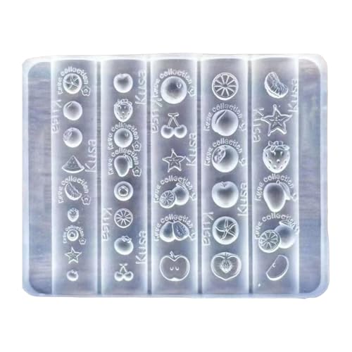 Wiederverwendbare Silikonnägel Kunstform Fruchtschnitzstempel Für Handgefertigte Reize Silikonform Für Harz Charme von Laikoutd