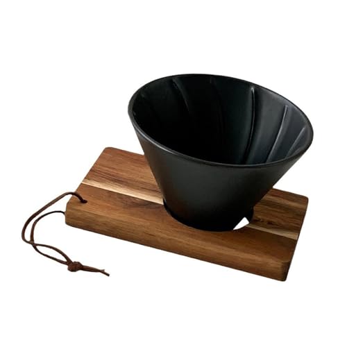 Wiederverwendbarer Keramik Kaffeefilterhalter Porzellan Gähne Overs Coffee Dripperkegel Für Büro Und Outdoor Abenteuer Camping Kaffeemaschine von Laikoutd