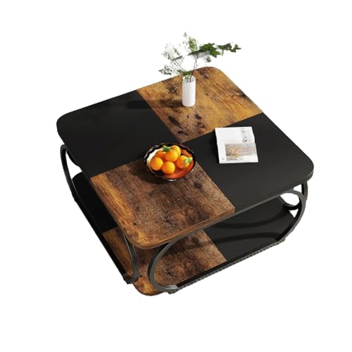 Lailang Couchtisch Quadratisch Für Wohnzimmer 100 x 100 x 50 cm Holzwerkstoff Couchtisch Niedrig Wohnzimmertisch Für Modernes Wohnzimmer Rustikales Braun Schwarz 100x100x50 cm Lailang Couchtisch Quadratisch Für Wohnzimmer 100 x 100 x 50 cm Holzwerkstoff Couchtisch Niedrig Wohnzimmertisch Für Modernes Wohnzimmer Rustikales Braun Schwarz 100x100x50 cm von Lailang