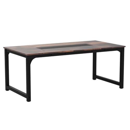 Lailang Esstisch 180 x 90 x 77cm Industrieller Küchentisch Für 6–8 Personen Rechteckiger Esstisch für Esszimmer Küche Wohnzimmer Mit Robusten Metallbeinen Rustikales Braun 180x90x77 cm Lailang Esstisch 180 x 90 x 77cm Industrieller Küchentisch Für 6–8 Personen Rechteckiger Esstisch für Esszimmer Küche Wohnzimmer Mit Robusten Metallbeinen Rustikales Braun 180x90x77 cm von Lailang