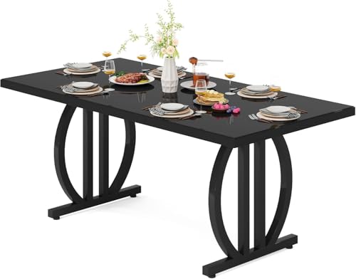 Lailang Esstisch Für 4-6 Personen 160 x 80cm Rechteckiger Küchentisch Mit Starkem Metallrahmen Moderne Industrielle Küchen- Und Esszimmermöbel für Küche Zuhause Schwarz 160x80x75 cm Lailang Esstisch Für 4-6 Personen 160 x 80cm Rechteckiger Küchentisch Mit Starkem Metallrahmen Moderne Industrielle Küchen- Und Esszimmermöbel für Küche Zuhause Schwarz 160x80x75 cm von Lailang