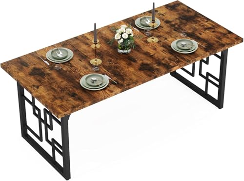 Lailang Esstisch Für 6 Personen Tisch Wohnzimmer 160 x 80 x 75 cm Rechteckig Küchentisch Esstisch für Esszimmer Küche Industriell-Design Rustikales Braun 160x80x75 cm Lailang Esstisch Für 6 Personen Tisch Wohnzimmer 160 x 80 x 75 cm Rechteckig Küchentisch Esstisch für Esszimmer Küche Industriell-Design Rustikales Braun 160x80x75 cm von Lailang