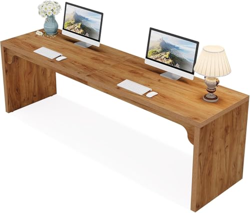 Lailang Extra Langer Doppel-Arbeitsplatz Computertisch für Zwei Personen mit Industriellem Design 180x59cm Braun Lailang Extra Langer Doppel-Arbeitsplatz Computertisch für Zwei Personen mit Industriellem Design 180x59cm Braun von Lailang