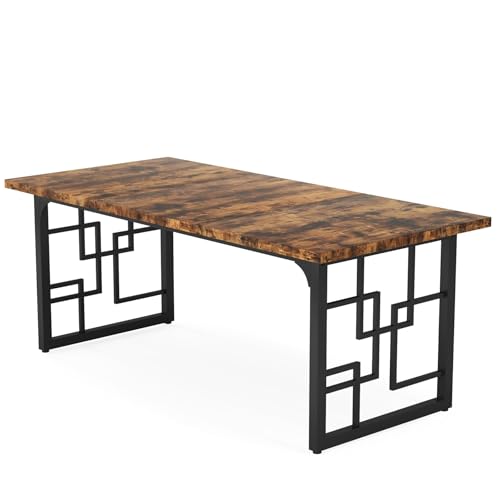 Lailang Industrieller Schreibtisch mit Schwarzen Metallbeinen und E1-MDF Tischplatte für Büroarbeit 160x80cm Rustikales Braun Lailang Industrieller Schreibtisch mit Schwarzen Metallbeinen und E1-MDF Tischplatte für Büroarbeit 160x80cm Rustikales Braun von Lailang