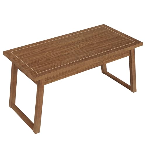 Lailang Mid-Century Schreibtisch mit Massivholz-Beinen und Schublade für Executive Arbeiten 140x70cm Walnuss Braun Lailang Mid-Century Schreibtisch mit Massivholz-Beinen und Schublade für Executive Arbeiten 140x70cm Walnuss Braun von Lailang