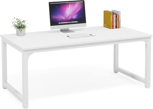 Lailang Moderner Computertisch mit Elegantem Design für Heimbüro und Konferenzen 160x80cm Weiß Lailang Moderner Computertisch mit Elegantem Design für Heimbüro und Konferenzen 160x80cm Weiß von Lailang