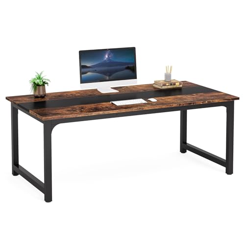Lailang Robuster Computertisch mit Verstellbaren Beinpolstern für Gaming und Heimbüro 160x80cm Vintage Braun Lailang Robuster Computertisch mit Verstellbaren Beinpolstern für Gaming und Heimbüro 160x80cm Vintage Braun von Lailang
