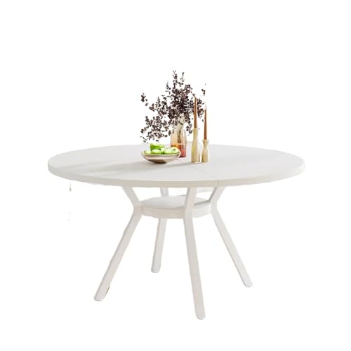Lailang Runder Esstisch Für 4 Personen 120cm Runder Esszimmertisch Mit Metallfuß Küchentisch Mit Ablagefach für Zuhause Esszimmer Wohnzimmer Weiß 120x120x75 cm Lailang Runder Esstisch Für 4 Personen 120cm Runder Esszimmertisch Mit Metallfuß Küchentisch Mit Ablagefach für Zuhause Esszimmer Wohnzimmer Weiß 120x120x75 cm von Lailang