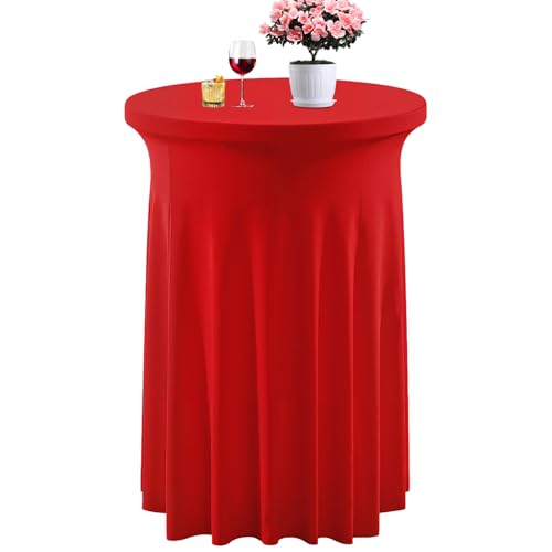 Cocktail Tischdecke,Weihnachten Hochtisch Spandex Tischdecke - Waschbare Maßgeschneiderte Partytischdecken Deko Für Zuhause Innenbereich Außenbereich Hochzeiten Restaurant Pub Bistro Bankett von Lainiaoly