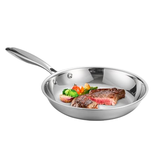 Edelstahl Woks - Edelstahl Kochgeschirr Set | Küchenkochgeschirr Töpfe Für Restaurant Steak Camping Anbraten Küche Backen Pfannengerichte von Lainiaoly