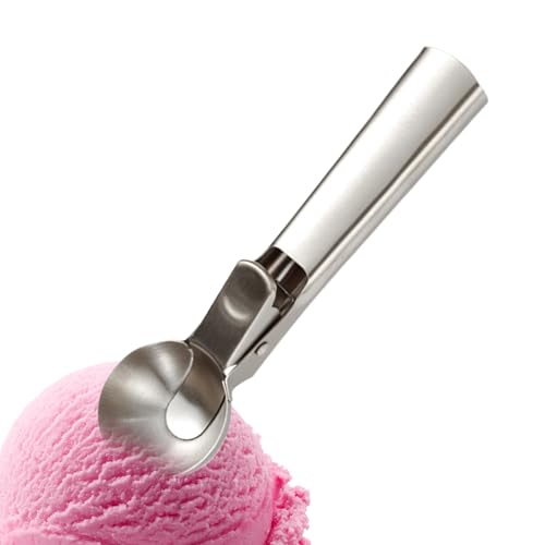 Eisportionierer, Eislöffel Mit Auswerfer, Edelstahl Eislöffel, Langlebiges Design, Einfache Freigabe, Für Eiscreme, Keksteig, Melonenkugeln von Lainiaoly