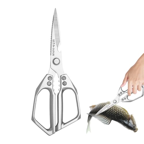 Food Scissors | Küchen Schere Für Fleisch - Edelstahl-Schere Multifunktionale Schneidetechnik für Meeresfrüchte Geflügel Truthahn Fleisch Hühnerknochen von Lainiaoly