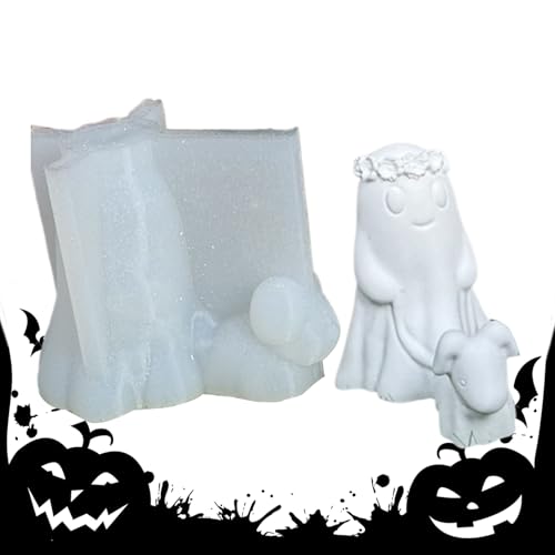 Geisterharz Geisterkerzenform, 3D Geisterkerzenform, Schokoladen Silikonformen, Geister -Silikonharz, Epoxidharz Geisterkerzenform - Niedliche Duftkerzenform Für Harz, Seife, Dekoration Geisterharz Geisterkerzenform, 3D Geisterkerzenform, Schokoladen Silikonformen, Geister -Silikonharz, Epoxidharz Geisterkerzenform - Niedliche Duftkerzenform Für Harz, Seife, Dekoration von Lainiaoly