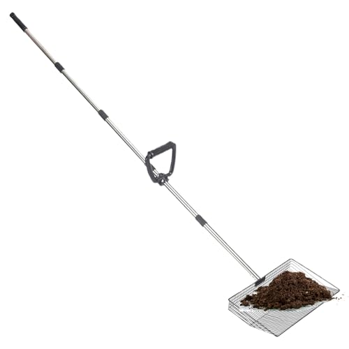 Hühnerkot-Entferner | Antihaft Einstreu Sieb - Verlängerbare Siebschaufel Für Kotentfernung Im Außenbereich, Hof, Garten Und Für Geflügel, Kaninchen, Katzen Hühnerkot-Entferner | Antihaft Einstreu Sieb - Verlängerbare Siebschaufel Für Kotentfernung Im Außenbereich, Hof, Garten Und Für Geflügel, Kaninchen, Katzen von Lainiaoly
