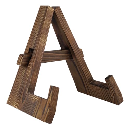 Kochbuchständer | Rustikaler Holz Rezeptbuch Ständer Für Küchenarbeitsplatte - Leichtgewichtiger Rezeptständer Für Familie Jugendliche Mädchen von Lainiaoly