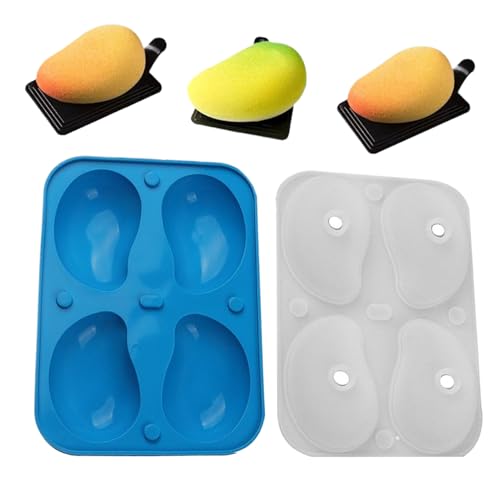 Lainiaoly Mousse Kuchen Formen - 3D Mango Form Bonbonformen,Einfache Entformung Kuchenform Für Pudding Schokolade Hochzeit Kochkurse Lainiaoly Mousse Kuchen Formen - 3D Mango Form Bonbonformen,Einfache Entformung Kuchenform Für Pudding Schokolade Hochzeit Kochkurse von Lainiaoly