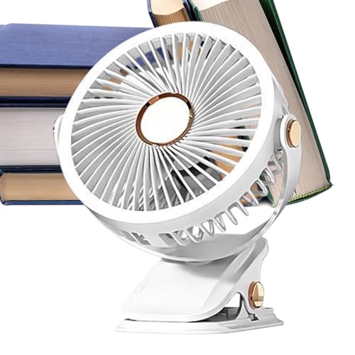 Lainiaoly Ventilator Mit Clip | Klemmventilator - Kompakte Type C Wiederaufladbare Nachttischlampe Für Badezimmer Büro Arbeitsplatz Garten von Lainiaoly