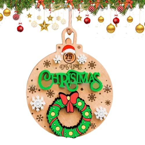 Lainiaoly Verschiebbarer Weihnachts-Countdown, Hölzerne Weihnachtsuhr, Countdown, Countdown Bis Weihnachten, Wandschild, Holzkalender, Familieninteraktion, Saisonale Dekoration, 25-Tage-Countdown Lainiaoly Verschiebbarer Weihnachts-Countdown, Hölzerne Weihnachtsuhr, Countdown, Countdown Bis Weihnachten, Wandschild, Holzkalender, Familieninteraktion, Saisonale Dekoration, 25-Tage-Countdown von Lainiaoly