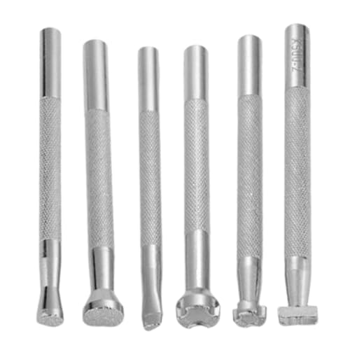 Lederprägewerkzeuge | Prägestempel Set Zum Stanzen & Prägen - 6 Stück Prägeschablonen Set Für Lederarbeiten Enthusiasten Handwerker Bastler Lederprägewerkzeuge | Prägestempel Set Zum Stanzen & Prägen - 6 Stück Prägeschablonen Set Für Lederarbeiten Enthusiasten Handwerker Bastler von Lainiaoly