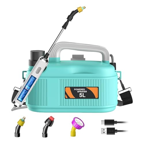 Rasensprühgerät - Batteriebetriebene Rasenspritze 5,1 l | Verstellbarer Düngesprüher Mit Teleskopstange Für Haus Garten Hof Terrasse Camping Gewächshaus Rasensprühgerät - Batteriebetriebene Rasenspritze 5,1 l | Verstellbarer Düngesprüher Mit Teleskopstange Für Haus Garten Hof Terrasse Camping Gewächshaus von Lainiaoly