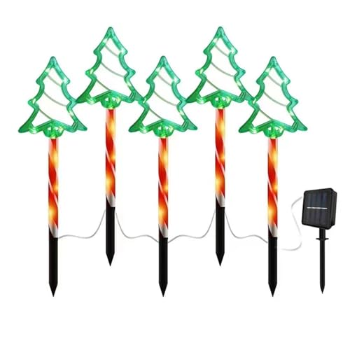 Solare Weihnachtsbeleuchtung,Solar Weihnachtslichter Außenbereich - 5er Set Deko Für Gartenfiguren Landschaftsparty Winter Innenhof Weg Beleuchtung Solare Weihnachtsbeleuchtung,Solar Weihnachtslichter Außenbereich - 5er Set Deko Für Gartenfiguren Landschaftsparty Winter Innenhof Weg Beleuchtung von Lainiaoly