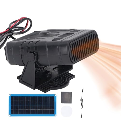 Solarpanel-Autoheizung, Solarpanel-Gewächshausheizungsset,30 W Winter-Geflügelwärmer, Hühnerstallheizung | Scheibenheizung, tragbare Autoheizung zum Trocknen und Heizen von Lainiaoly