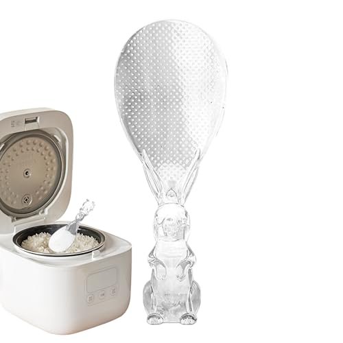 Stehender Reisportionierer - Transparenter Hoppel-Portionierer,Multifunktionaler Flach Stehender Kochlöffel Zum Mischen, Backen, Rühren, Portionieren, Servieren Für Salat, Suppe & Buffet von Lainiaoly