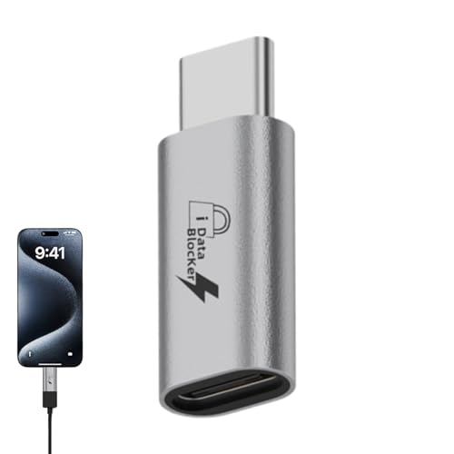 USB-Datensperre - Anti-Juice-Jacking Adapter - USB Defender Adapter Typ-C Blockerschutz für Sichere Aufladung PC Handy Laptop Reisen USB-Datensperre - Anti-Juice-Jacking Adapter - USB Defender Adapter Typ-C Blockerschutz für Sichere Aufladung PC Handy Laptop Reisen von Lainiaoly