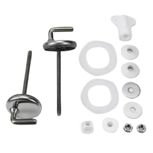 WC Sitz Befestigung Edelstahl, WC Sitz Ersatzteile Toilettendeckel Halterung Edelstahlscharniere Montageschlüssel Toilettenscharniere Für Toilettensitz Mit Befestigung Haus von Lainiaoly