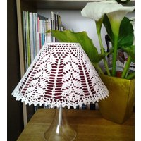 Gehäkelte Lampenschirmhülle Aus Weidegeflecht 25cm Durchmesser Ca von LaisviakCrochet