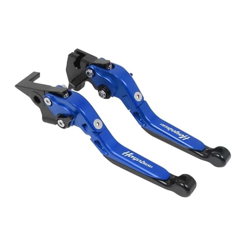 Laiteanqi Compatible With GSXR1300 GSXR 1300 1999-2006 2007 Motorrad CNC Einstellbare Ausziehbare Bremskupplungshebel Lenkerhebel Brake(Blue3) von Laiteanqi