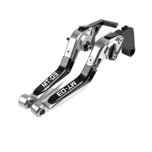 Laiteanqi Compatible With MT-03 MT03 Motorrad Klappbare Ausziehbare Bremskupplungshebel Lenker Gips MT 03 2015-2021 Brake(400MONSTER04-07) von Laiteanqi