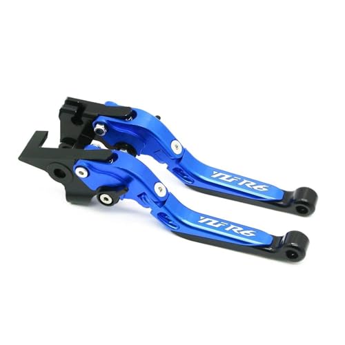 Laiteanqi Compatible With YZFR6 YZF R6 YZF-R6 R6 1999 2000 2001 2002 2003 2004 Motorradzubehör Ausziehbare Einstellbare Bremskupplungshebel Brake(BLUE1) von Laiteanqi