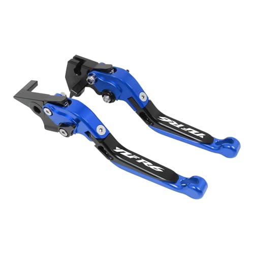 Laiteanqi Compatible With YZFR6 YZF R6 YZF-R6 R6 1999 2000 2001 2002 2003 2004 Motorradzubehör Ausziehbare Einstellbare Bremskupplungshebel Brake(Blue2) von Laiteanqi